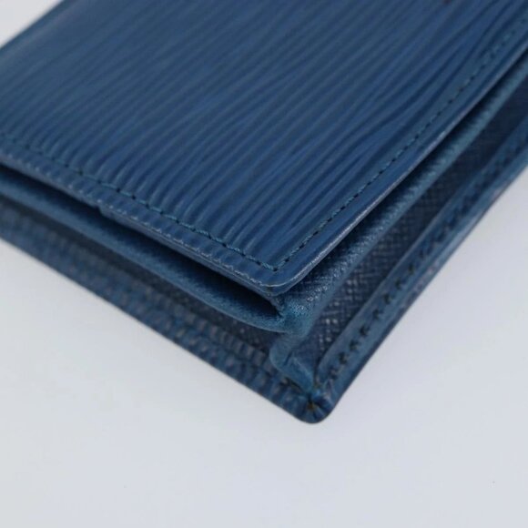 LOUIS VUITTON Epi Porte Monnaie Boite Coin Purse Blue M63695 LV Auth 143153V - Picture 5 of 16